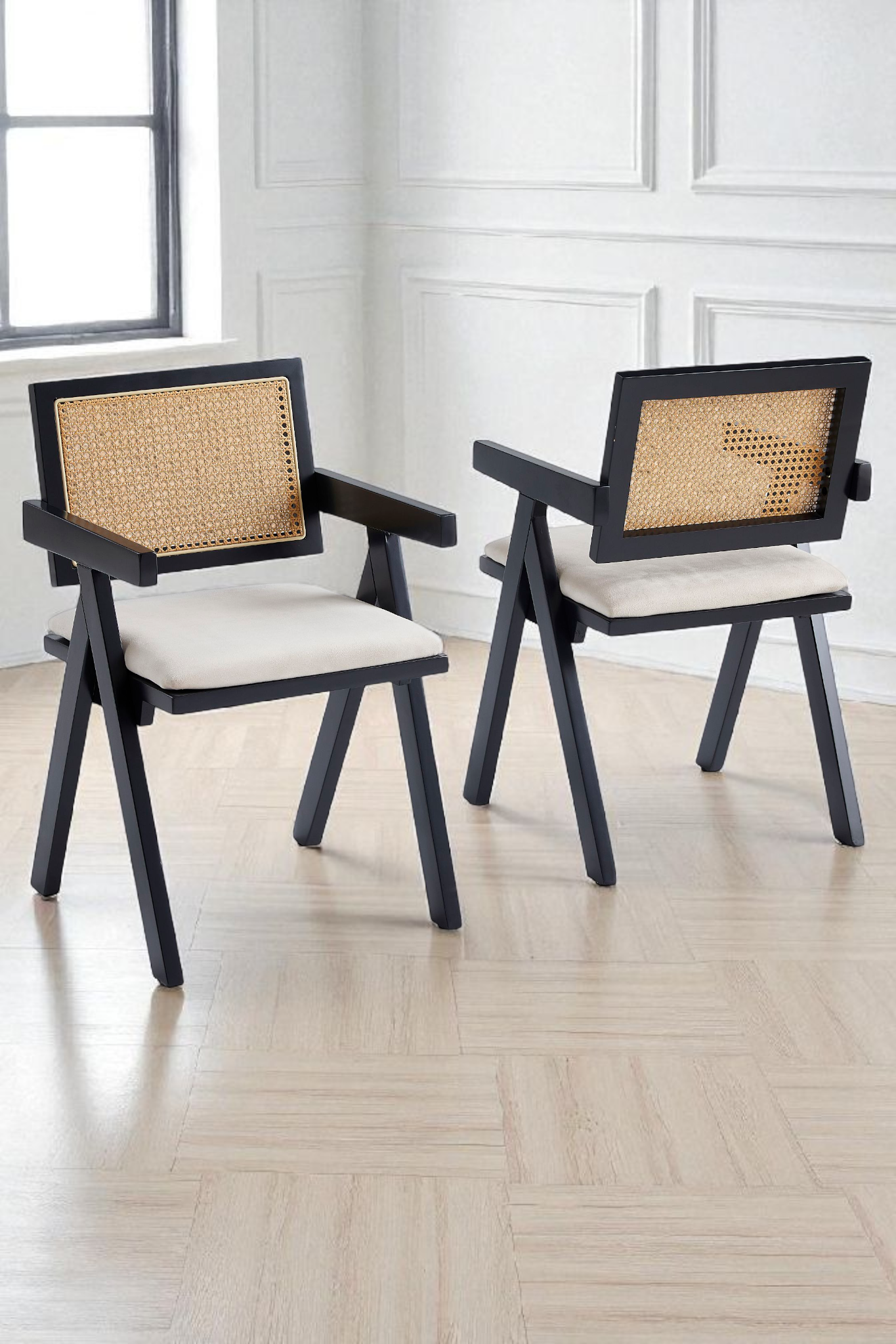 LOT DE 2 CHAISES « ROTINA »