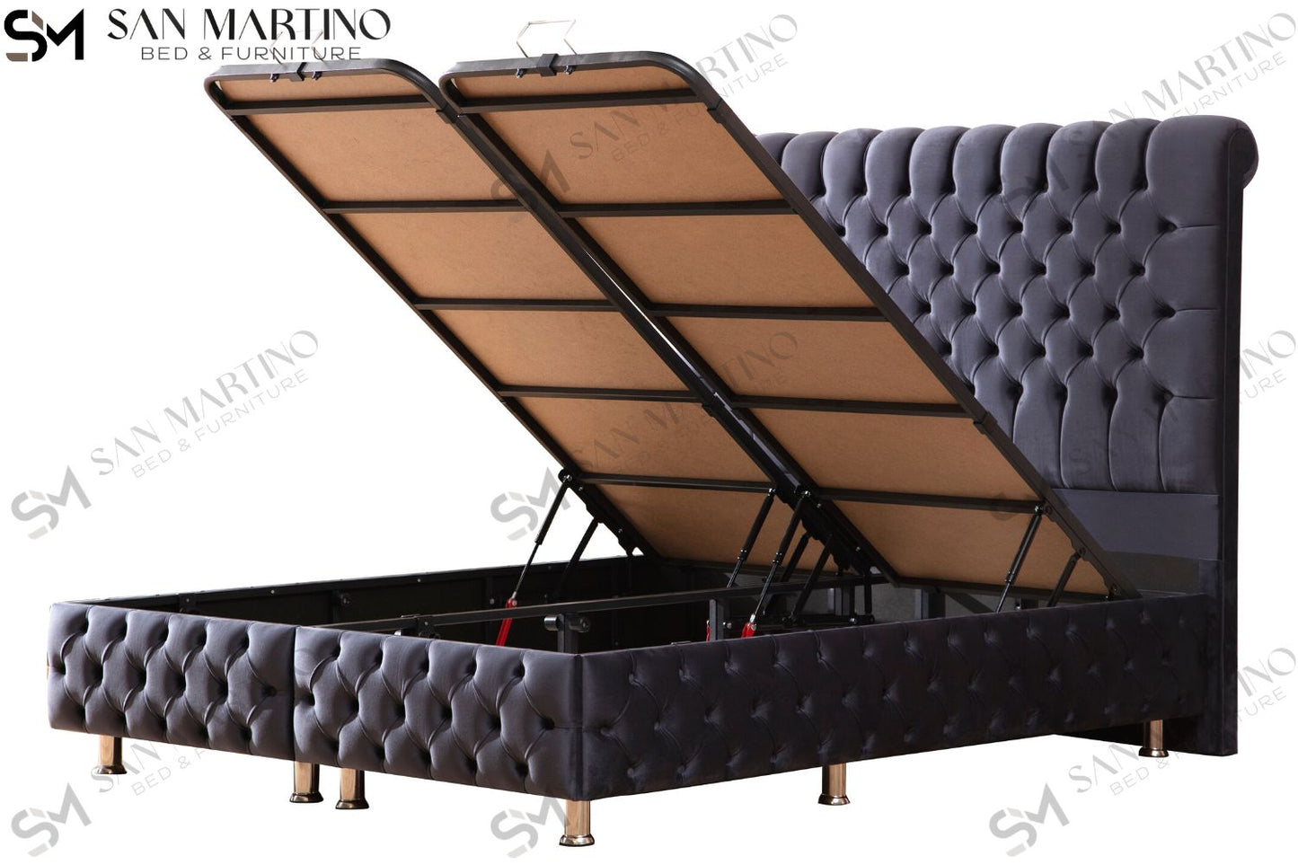LIT COFFRE "LUNA' ANTHRACITE