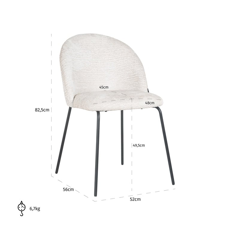 CHAISE "ALYSSA" CRÈME RICHMOND INTERIORS