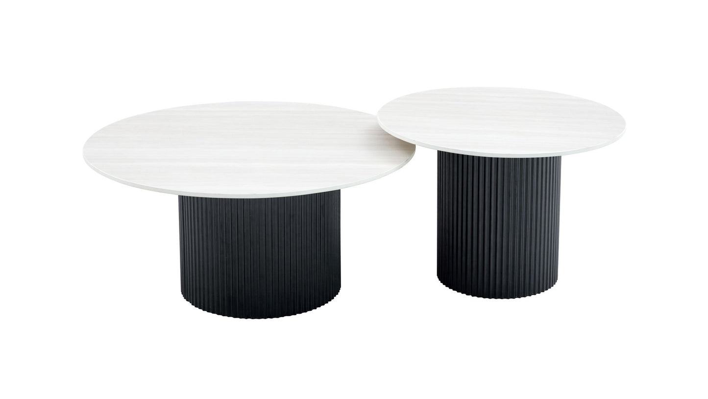 LOT DE 2 TABLES BASSES GIGOGNES « MINA »