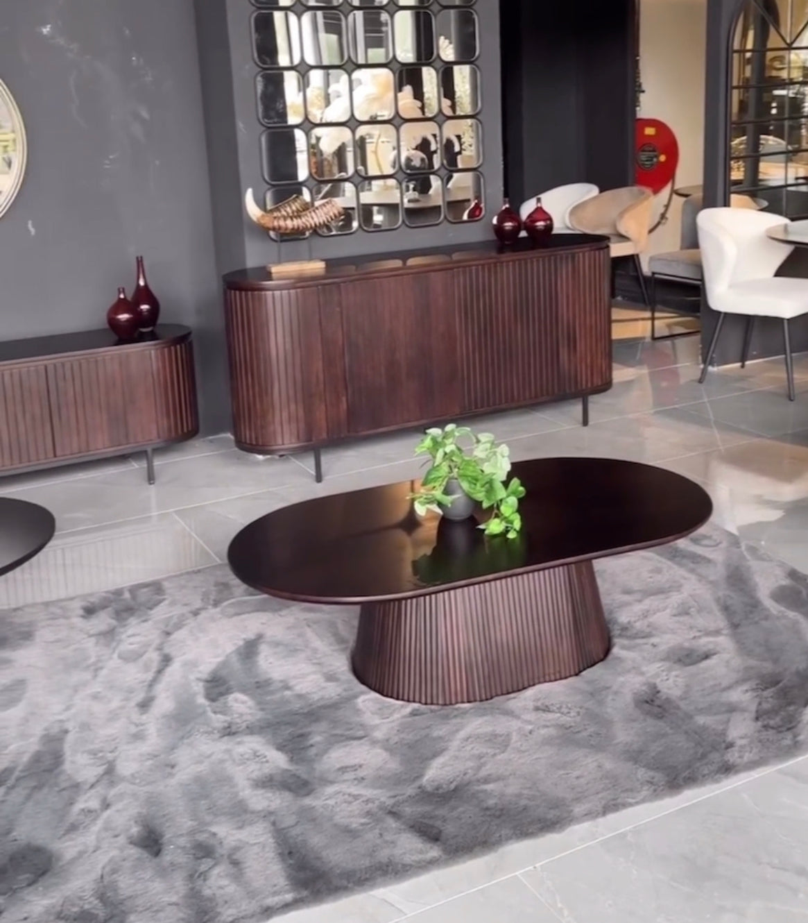 TABLE BASSE "TAURUS" OVALE
