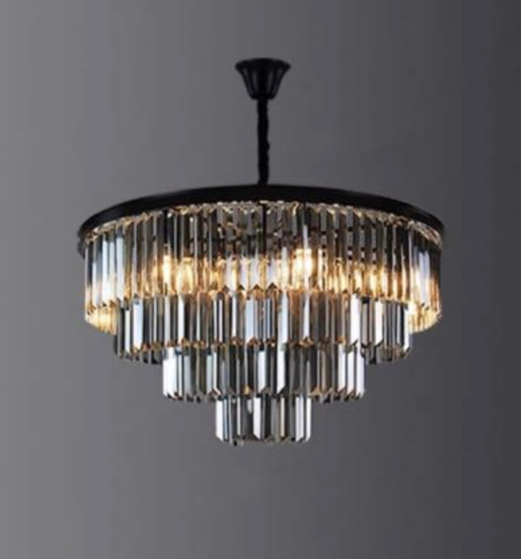 LUSTRE « EMNA » NOIR OU DORÉ