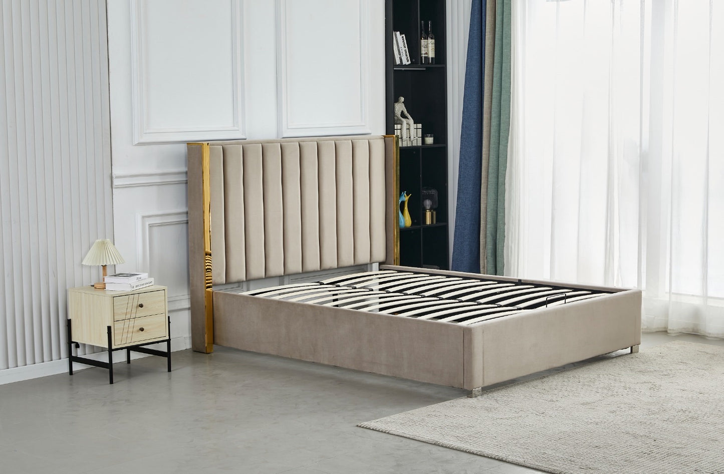 LIT COFFRE VELOURS «PRINCE »