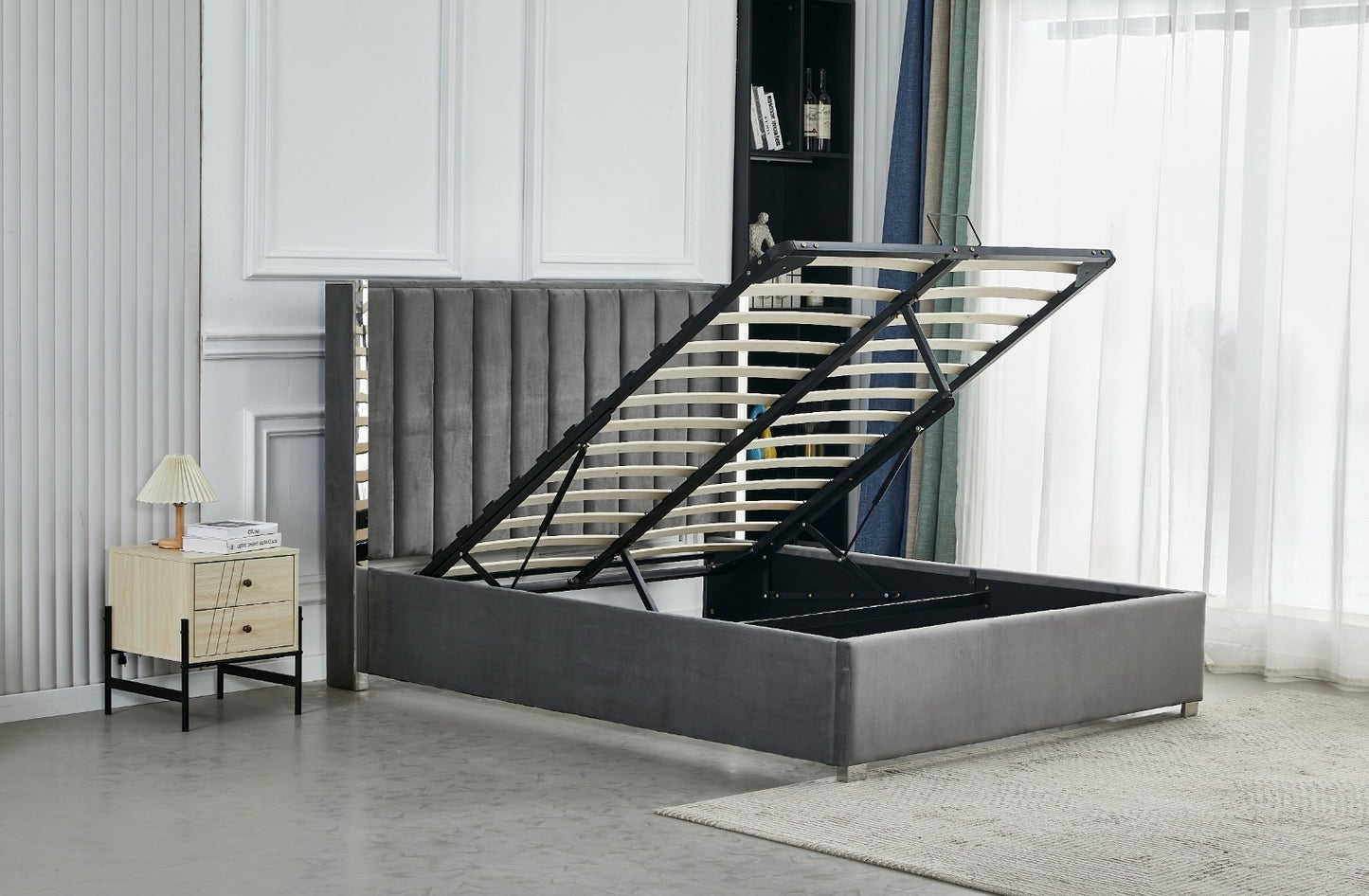 LIT COFFRE VELOURS «PRINCE »