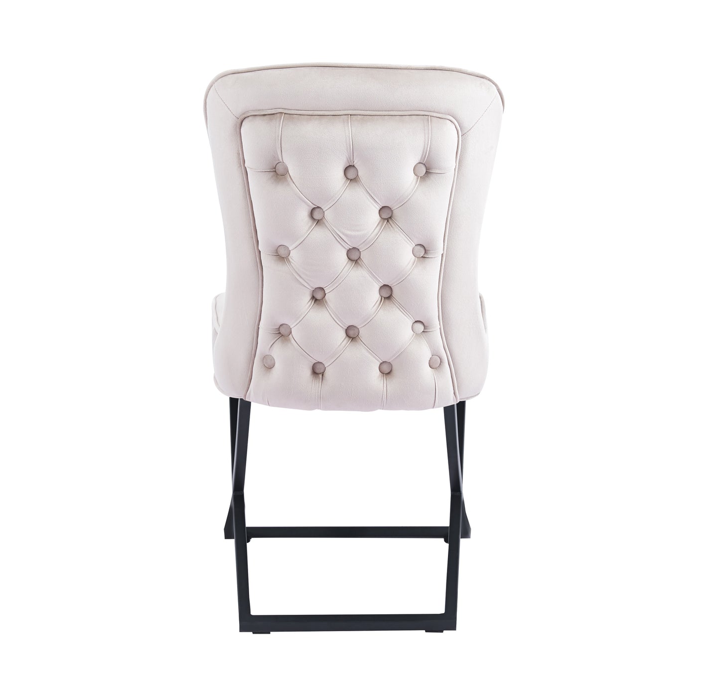 LOT DE 2 CHAISES « GABRIELLE » PIEDS NOIRS
