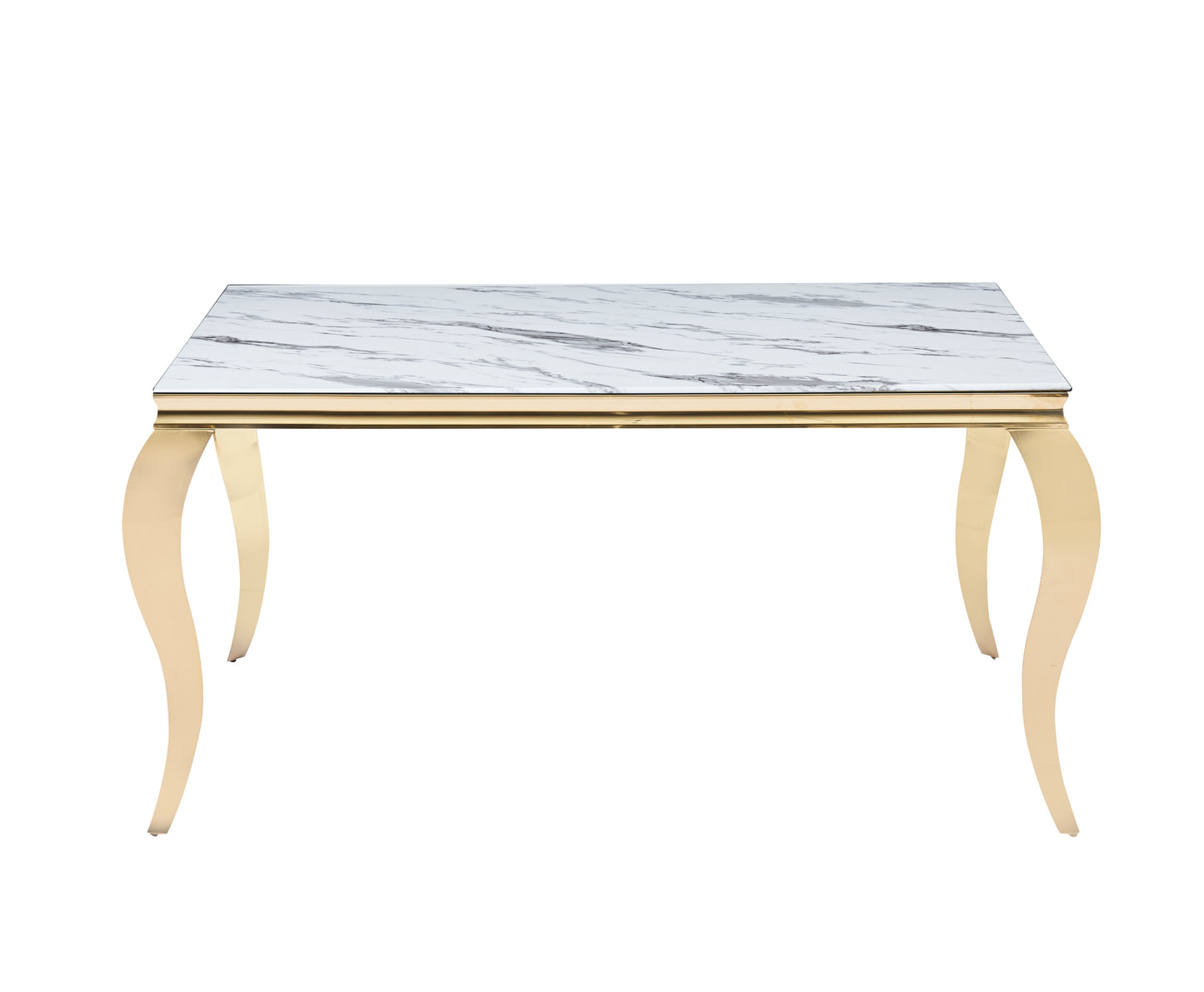 TABLE À MANGER « BAROQUE »DORÉ