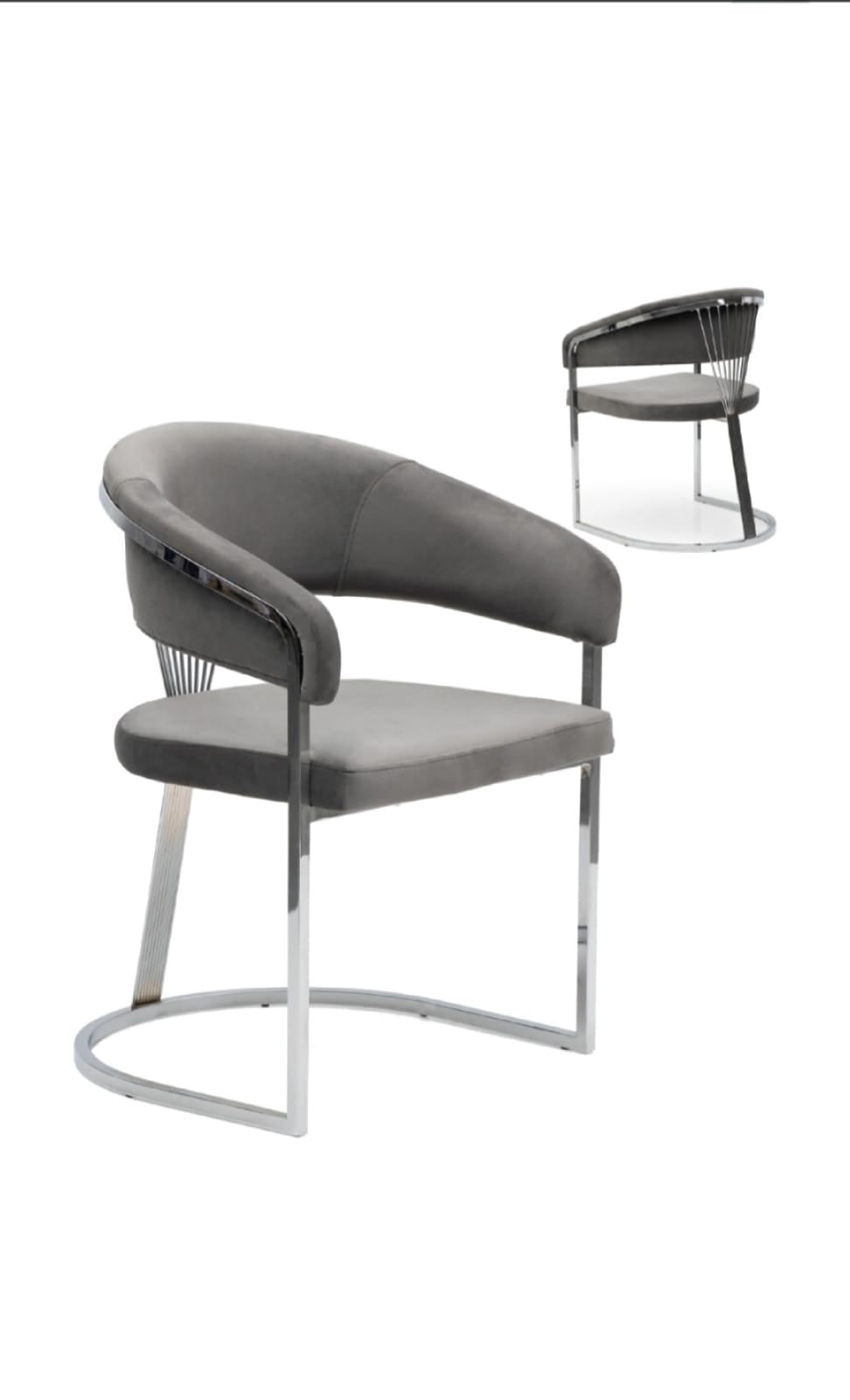 LOT DE 2 CHAISES "BRITANY » DORÉ OU ARGENTÉ