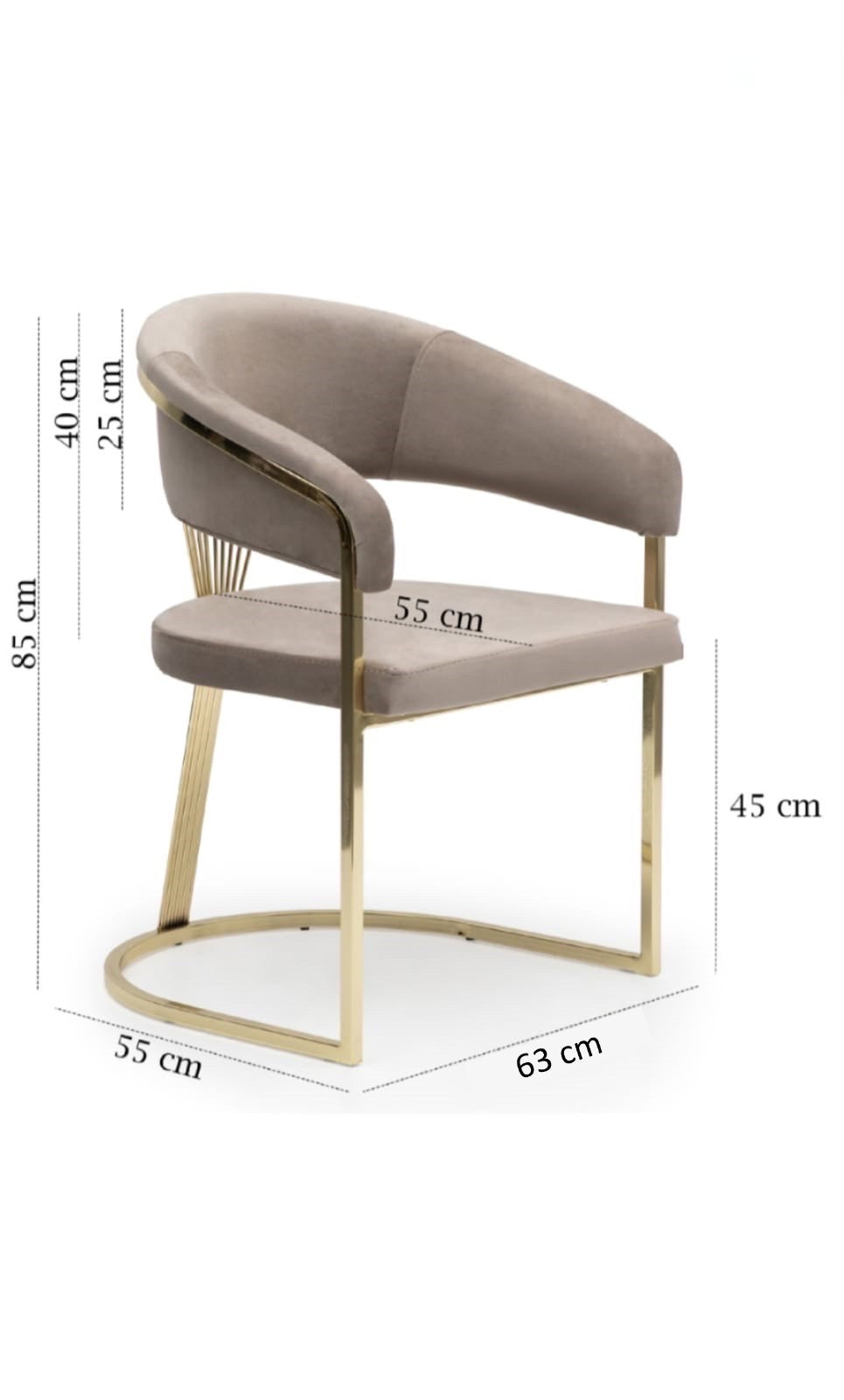 LOT DE 2 CHAISES "BRITANY » DORÉ OU ARGENTÉ