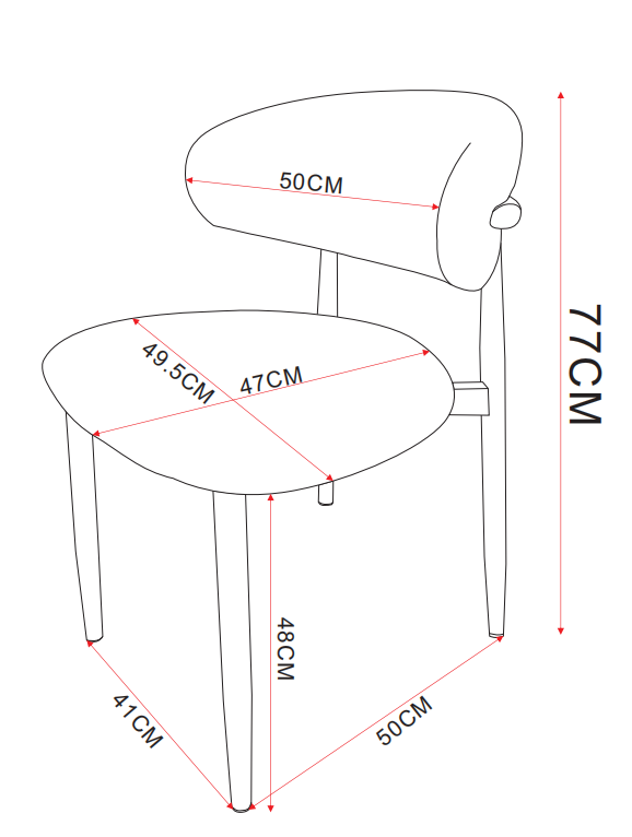 LOT DE 2 CHAISES « LUCILE »