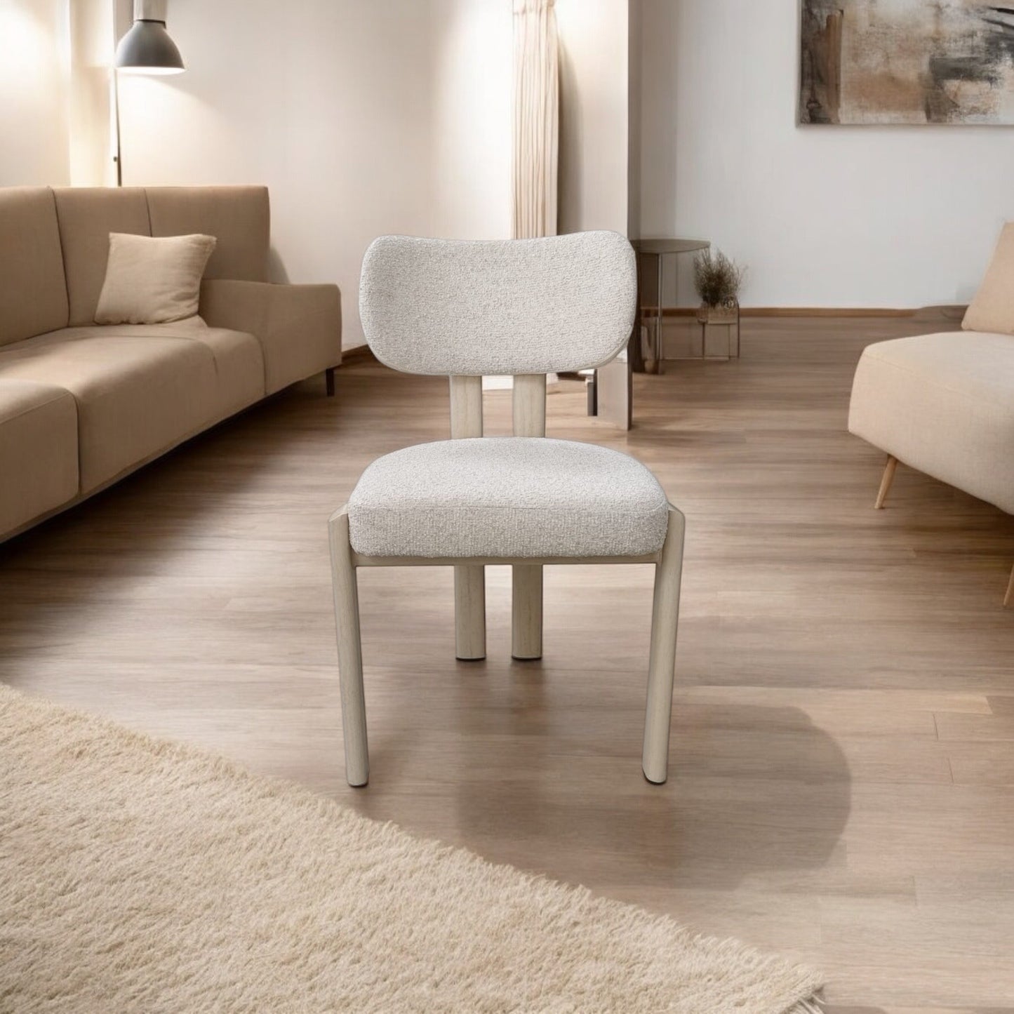 LOT DE 2 CHAISES « HERA » TAUPE