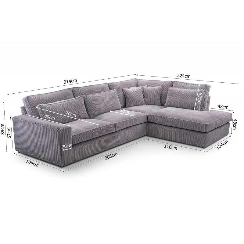CANAPÉ "BRISTOL" VELOURS BEIGE