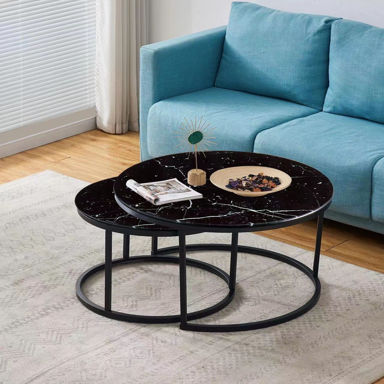 TABLE BASSE GIGOGNE MARBRÉ