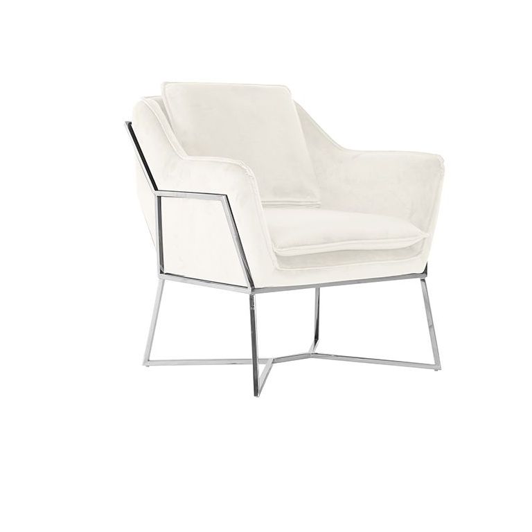 FAUTEUIL "FOGGIA" ARGENTÉ
