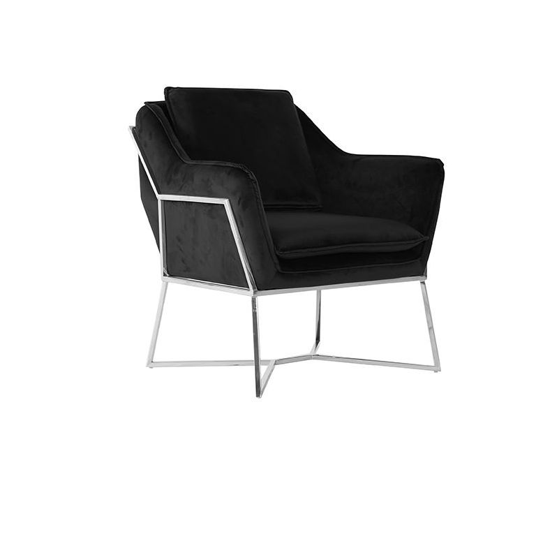 FAUTEUIL "FOGGIA" ARGENTÉ