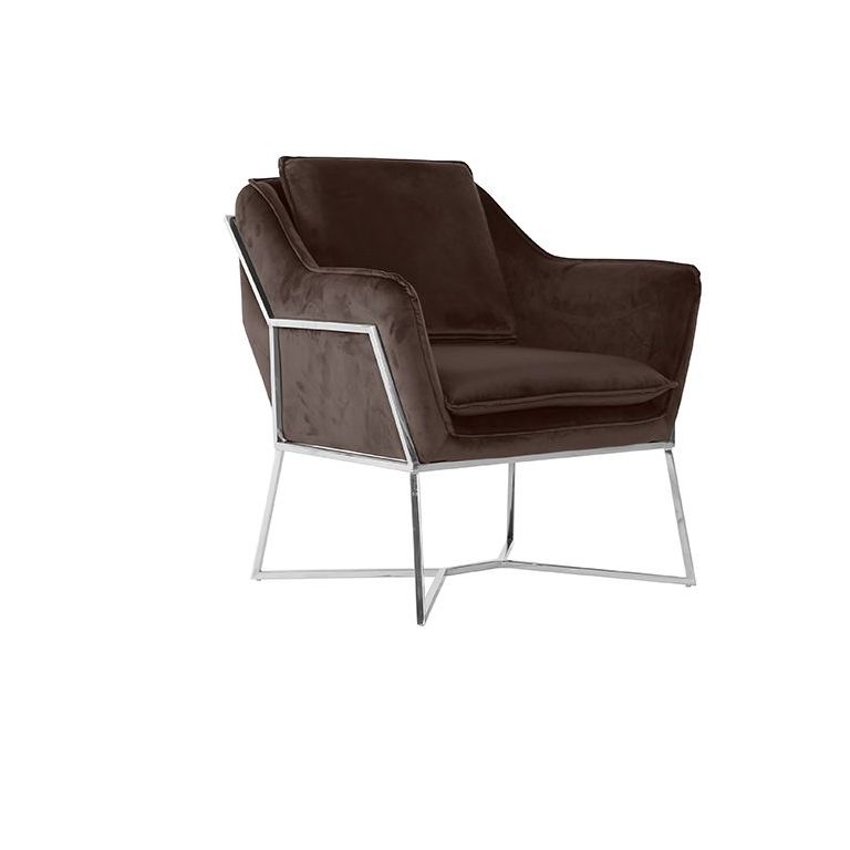 FAUTEUIL "FOGGIA" ARGENTÉ
