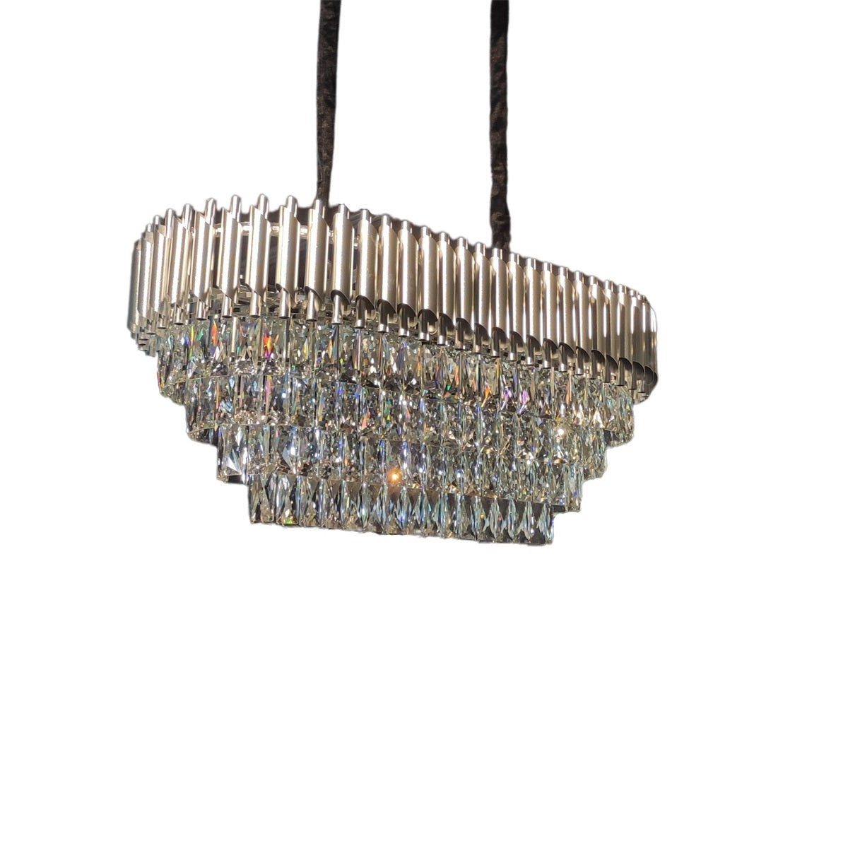 LUSTRE "FERRARA" OVALE SILVER