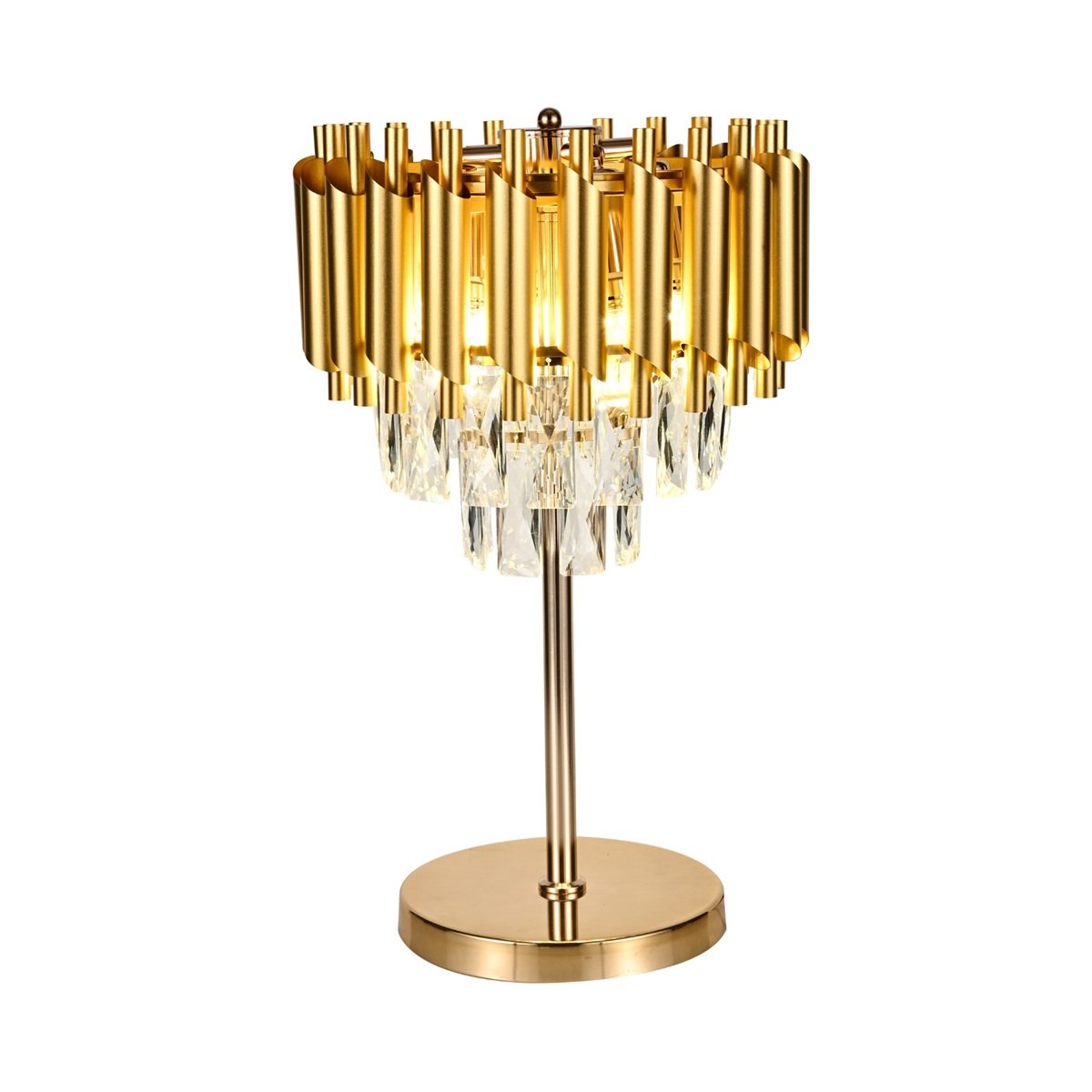LAMPE "FERRARA" DORÉ