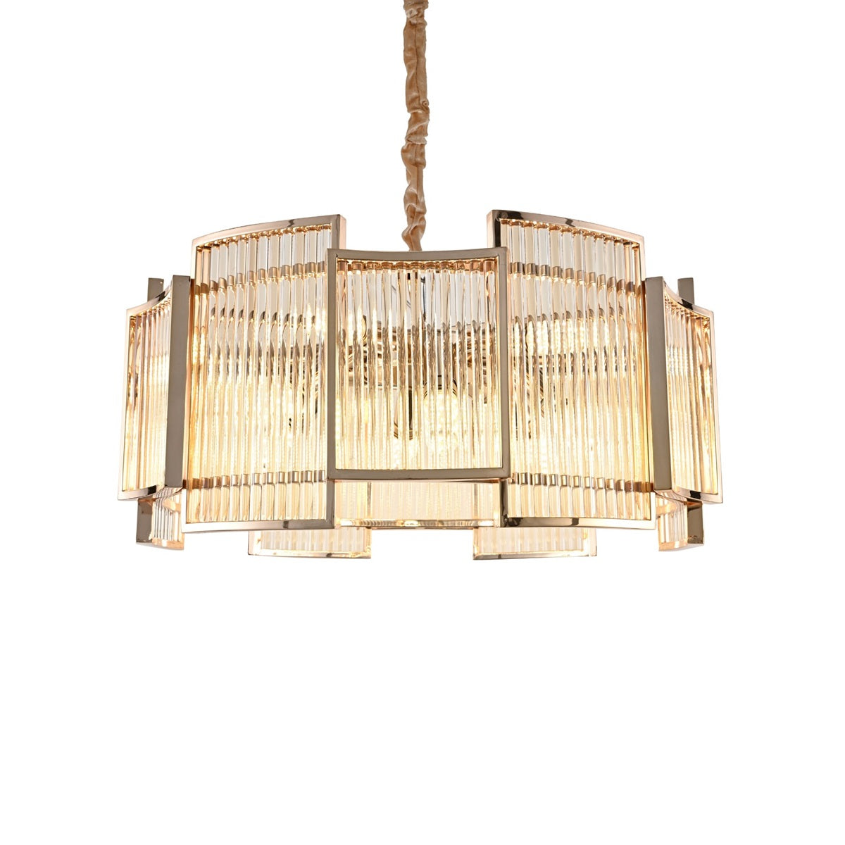 LUSTRE "SMOKE" DORÉ