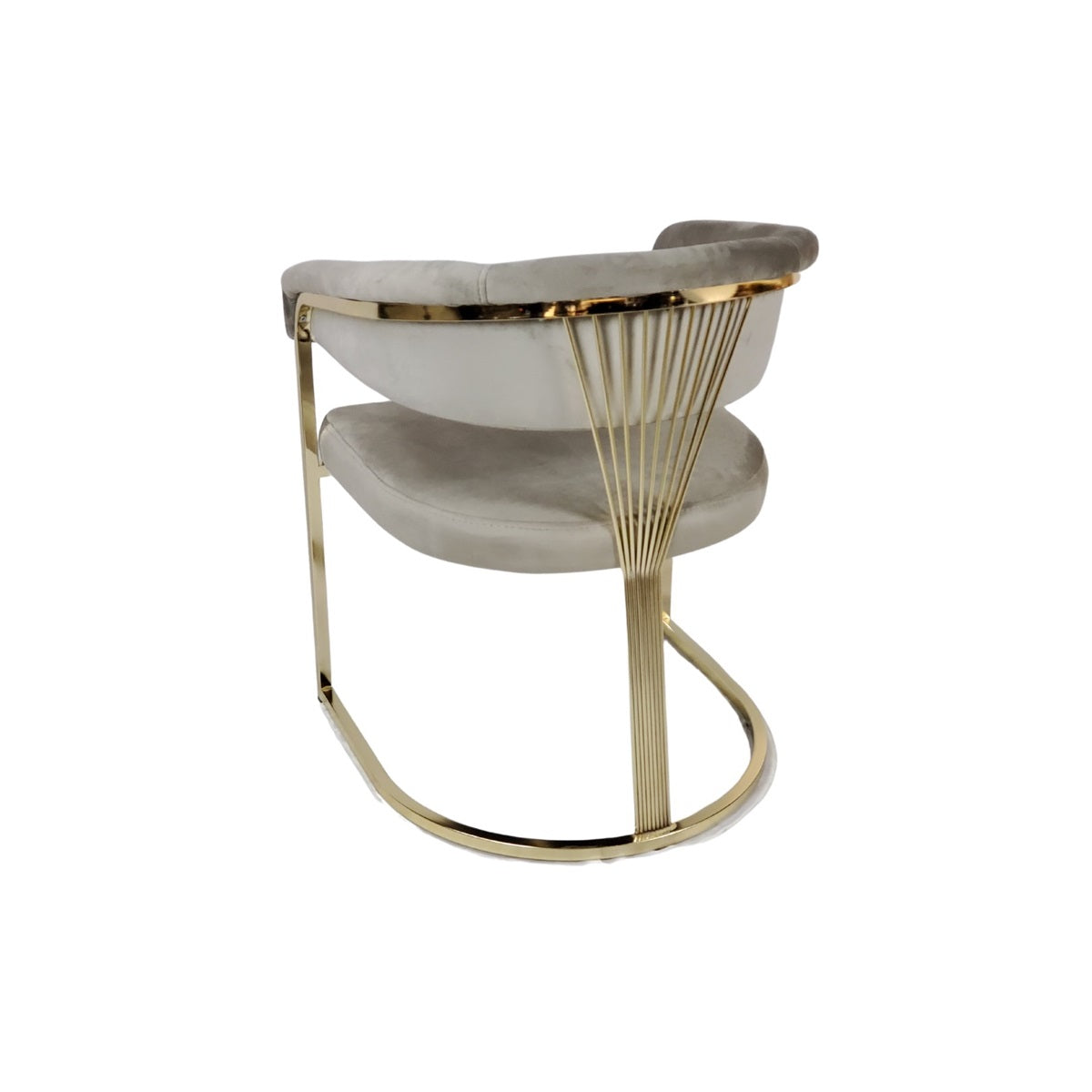 LOT DE 2 CHAISES "BRITANY » DORÉ OU ARGENTÉ