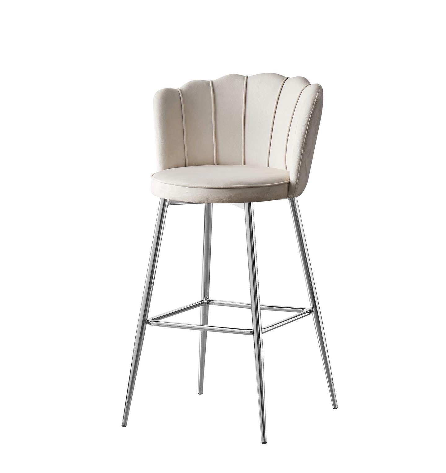 LOT DE 2 TABOURETS DE BAR "NYMPHÉA"
