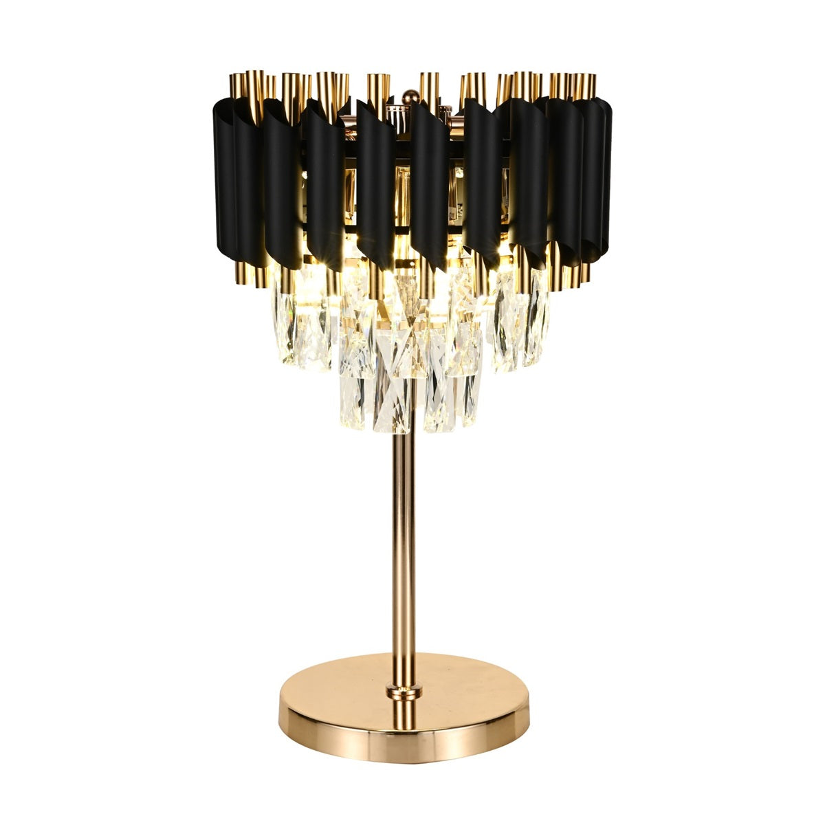 LAMPE "FERRARA" BLACK & GOLD