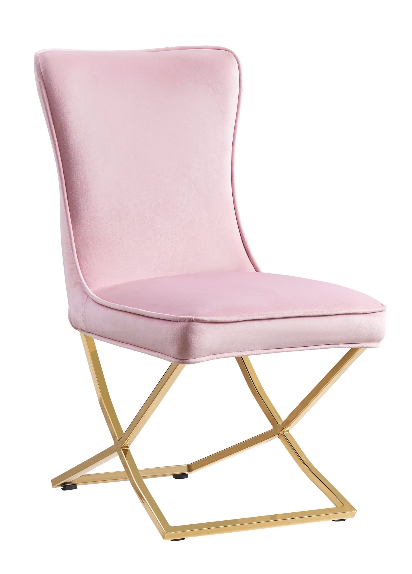 LOT DE 2 CHAISES "GABRIELLE" ROSE
