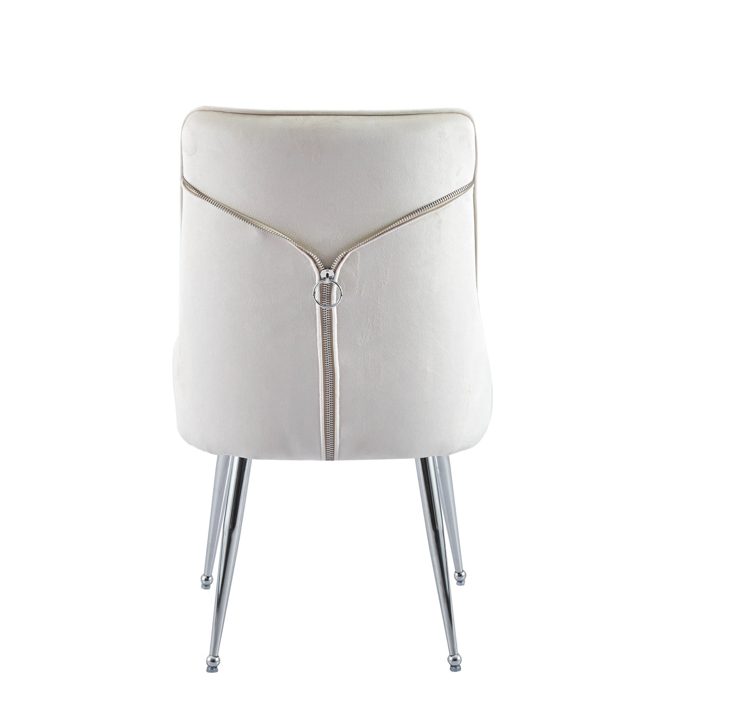 LOT DE 2 CHAISES "ZIP" VELOURS
