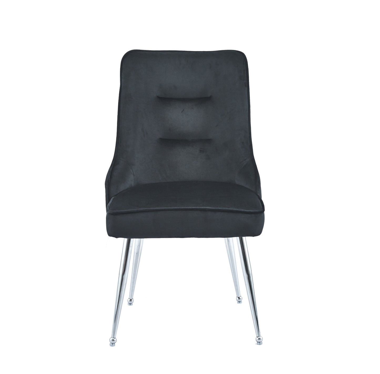 LOT DE 2 CHAISES "ZIP" VELOURS