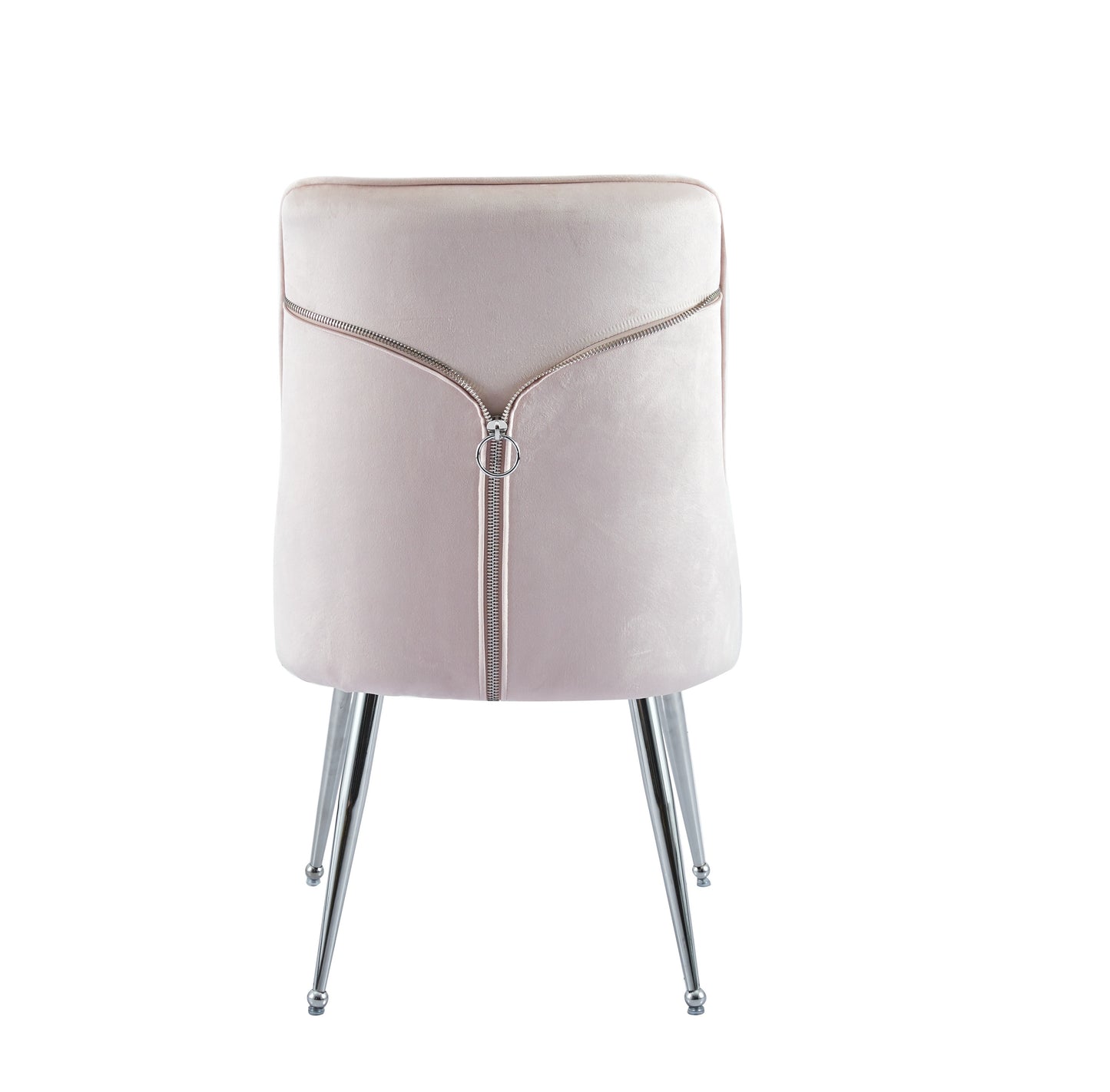 LOT DE 2 CHAISES "ZIP" VELOURS