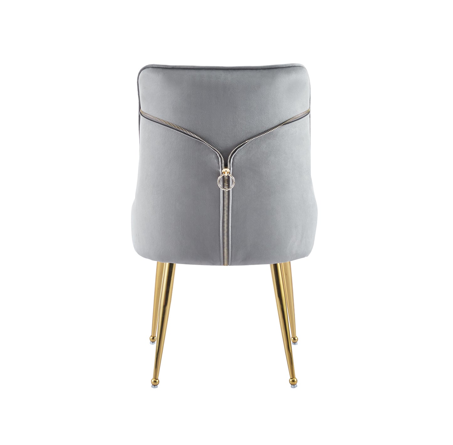 LOT DE 2 CHAISES "ZIP" VELOURS
