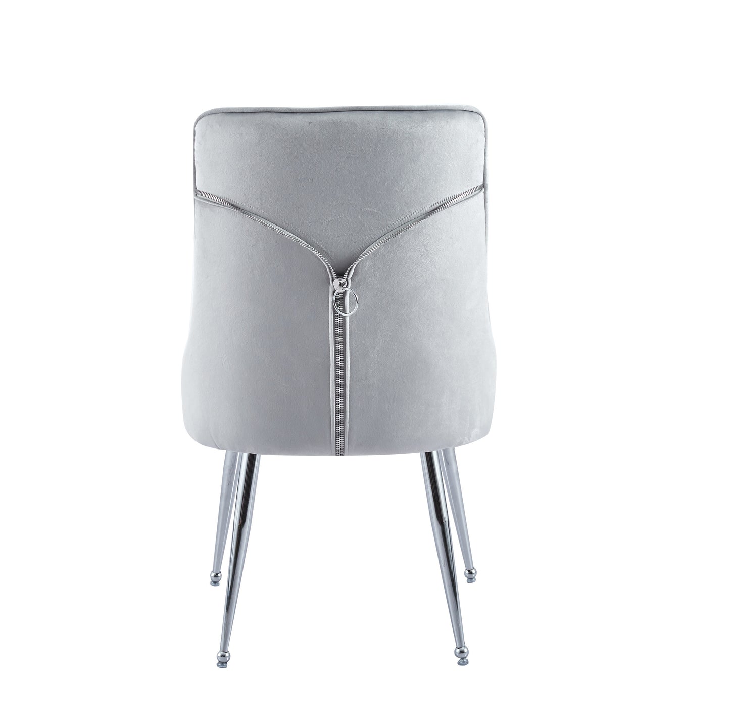 LOT DE 2 CHAISES "ZIP" VELOURS