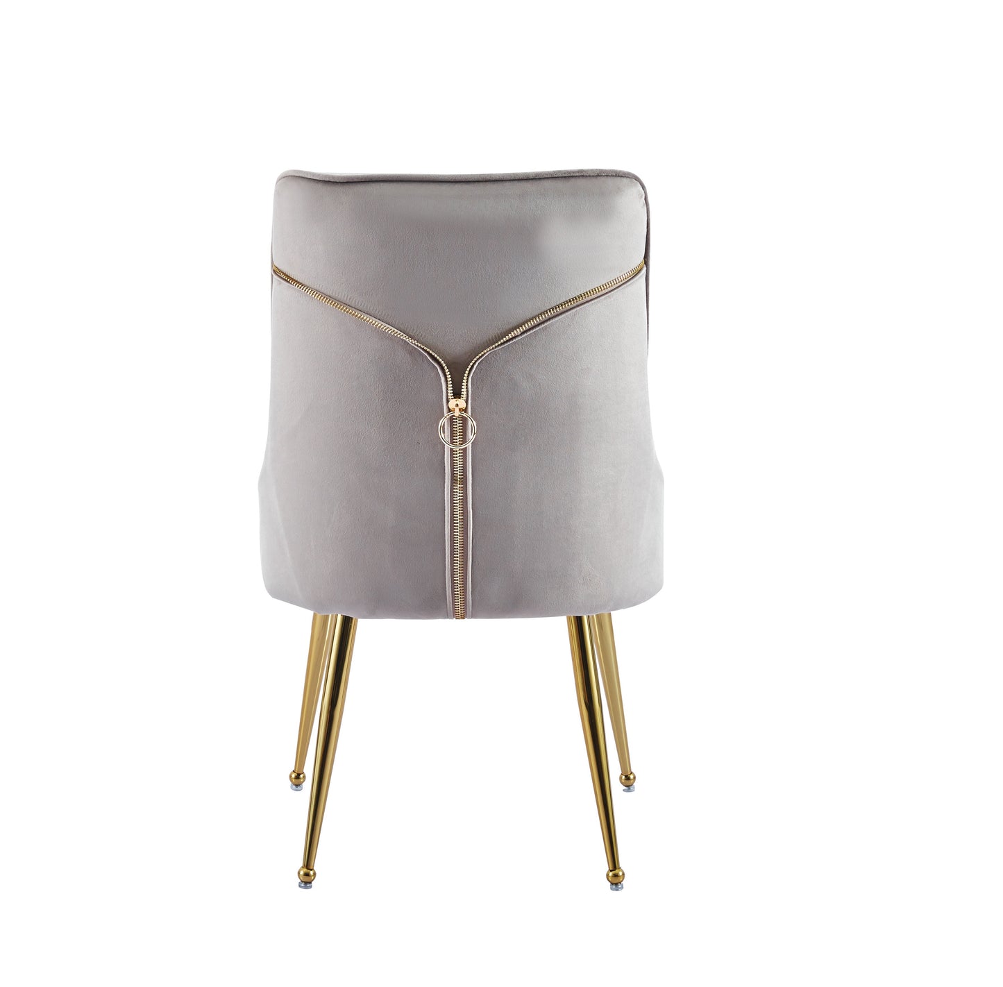 LOT DE 2 CHAISES "ZIP" VELOURS