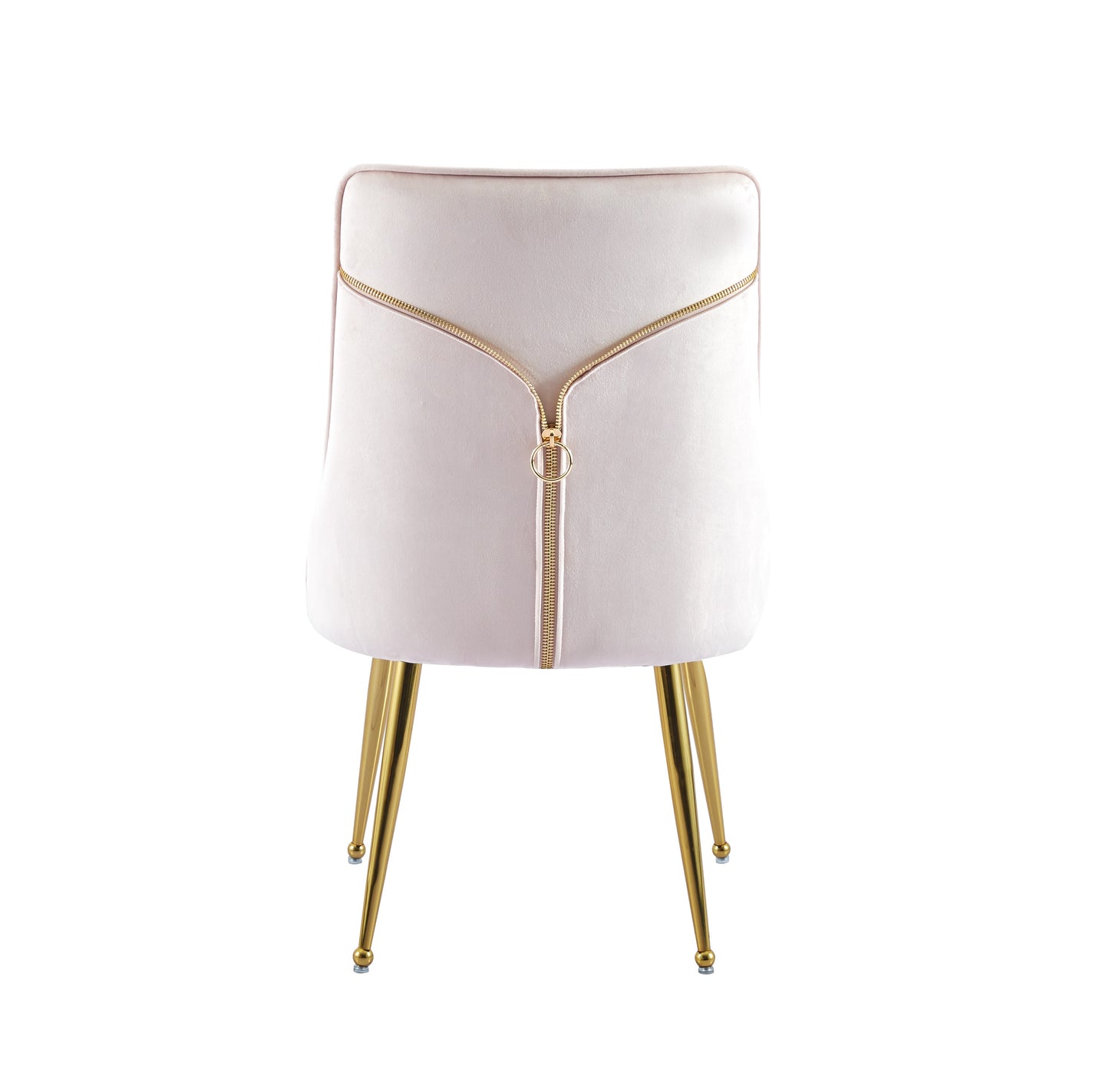 LOT DE 2 CHAISES "ZIP" VELOURS