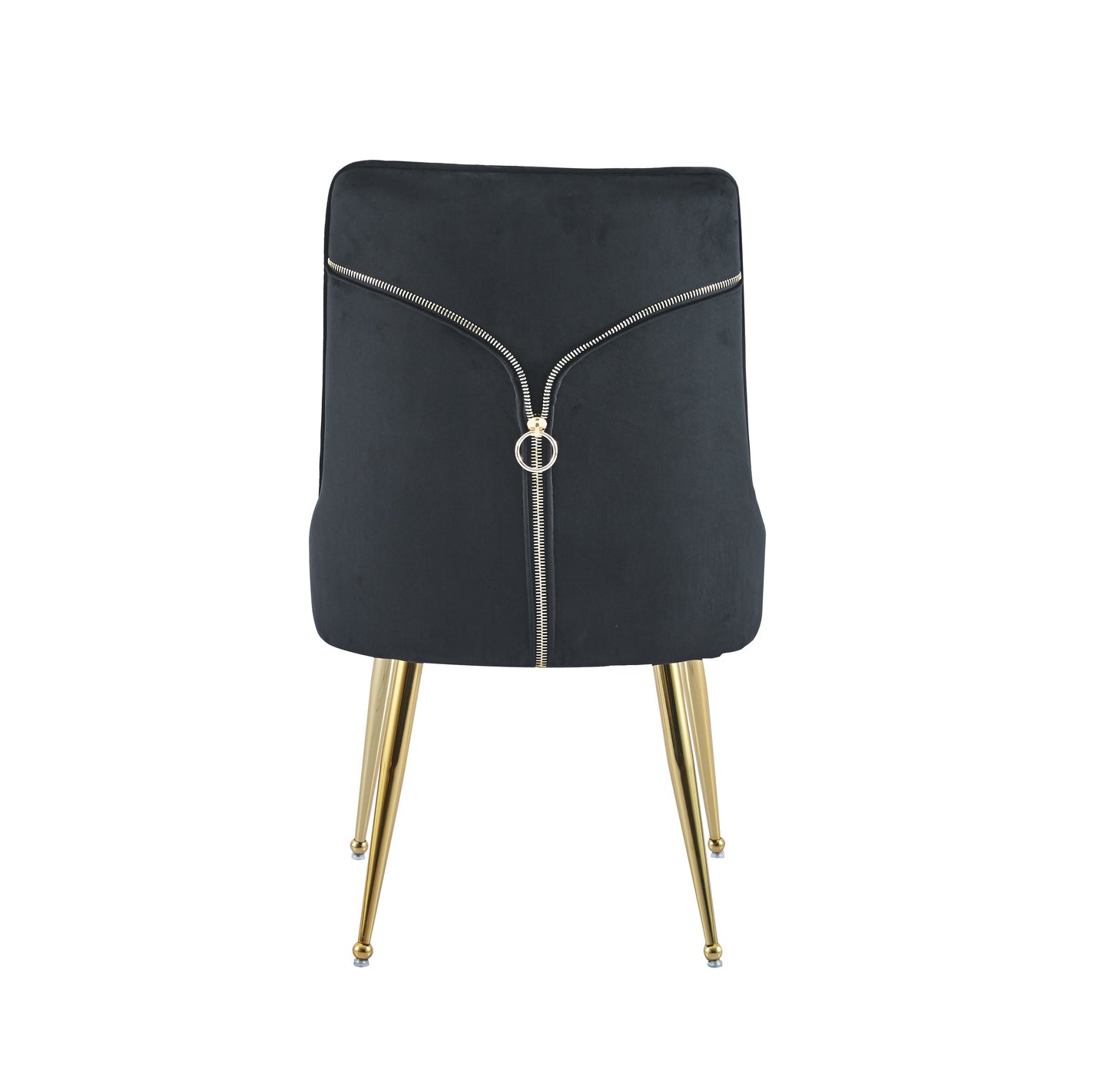 LOT DE 2 CHAISES "ZIP" VELOURS