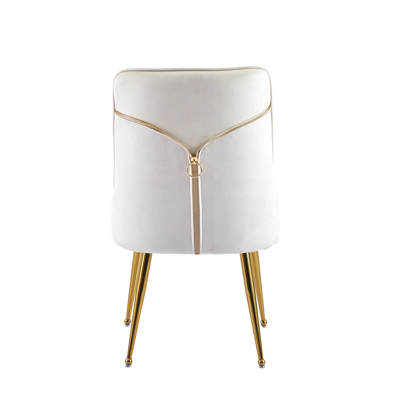LOT DE 2 CHAISES "ZIP" VELOURS