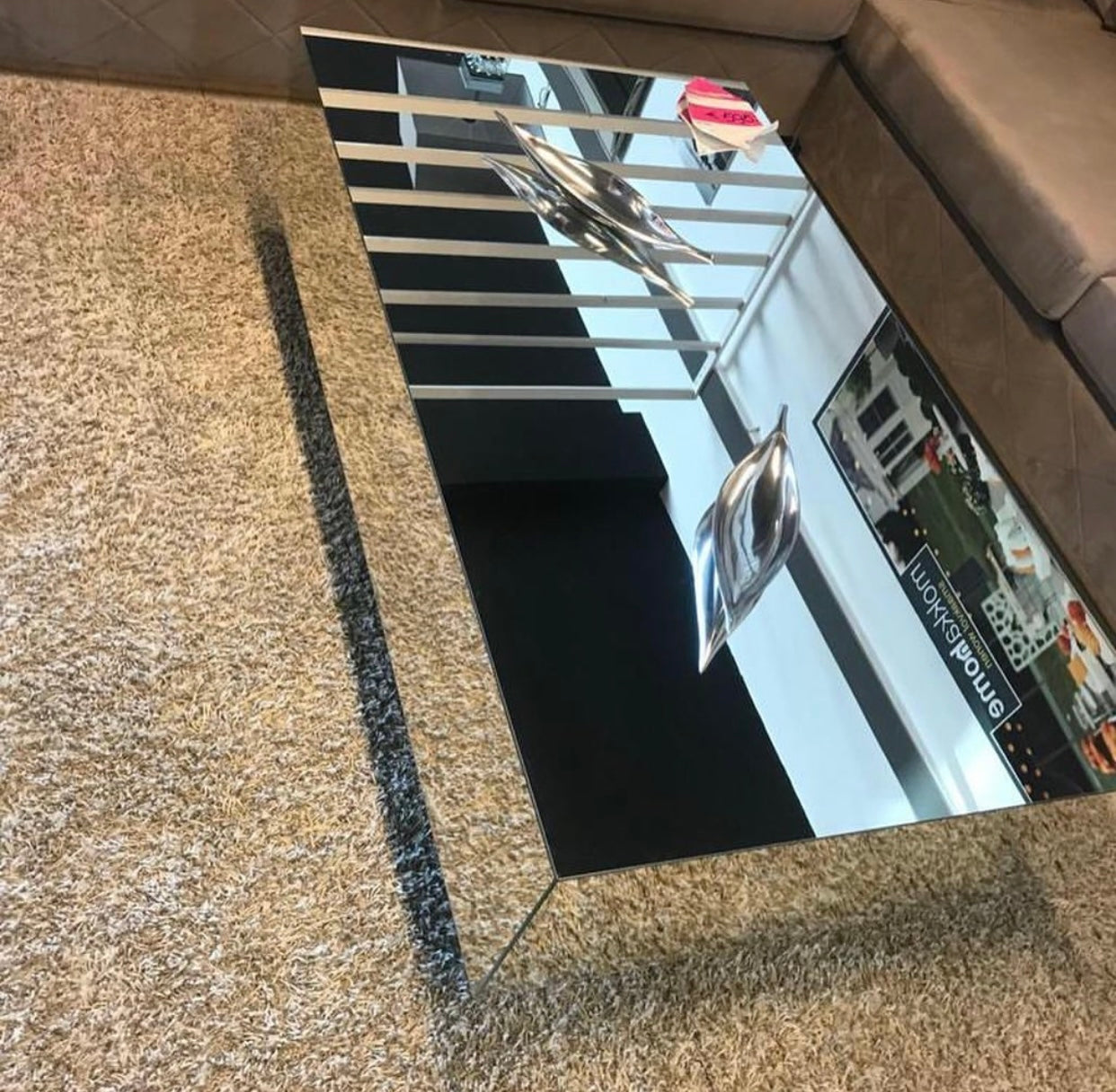TABLE BASSE MIROIR « RACHEL »