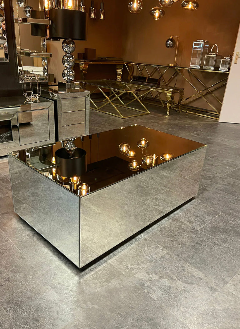 TABLE BASSE MIROIR « RACHEL »