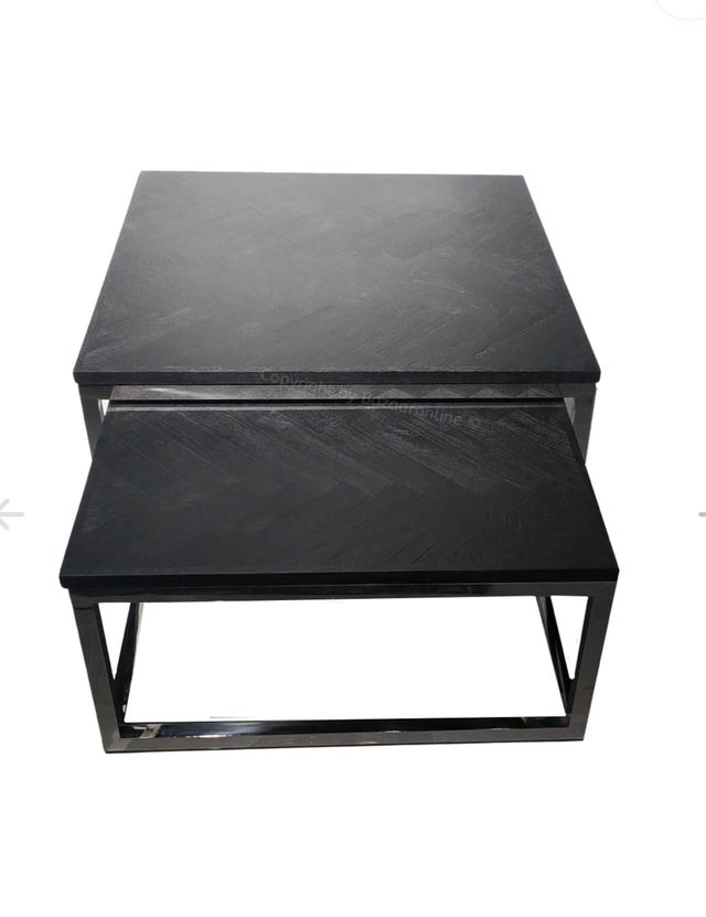 TABLE BASSE "SASSY" BOIS NOIR