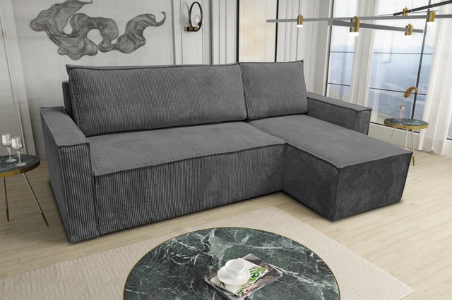 CANAPÉ "PARIS" VELOURS BEIGE CONVERTIBLE