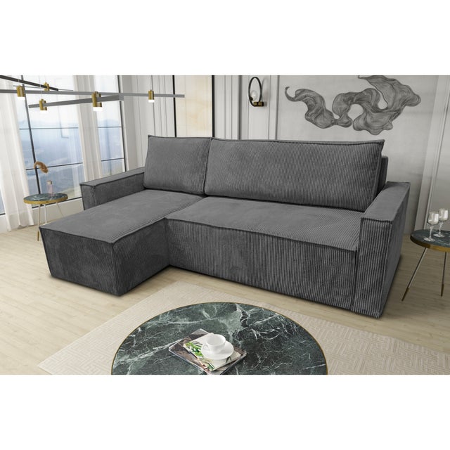 CANAPÉ "PARIS" VELOURS BEIGE CONVERTIBLE