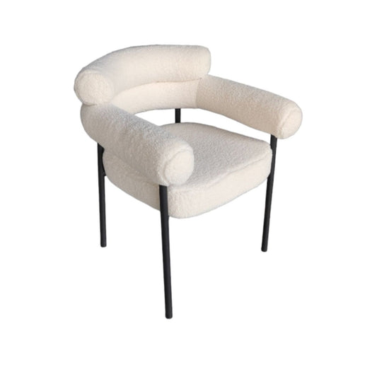 CHAISE "CUPID" LAINE BOUCLÉE