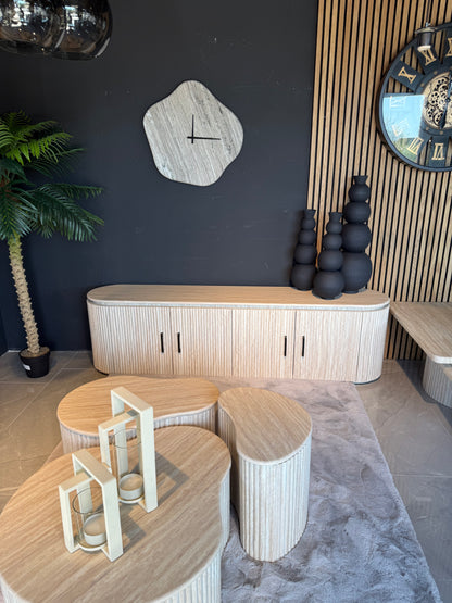 SET DE 3 VASES "TANGER" NOIR