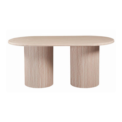 TABLE À MANGER "FLINSTONE" OVALE