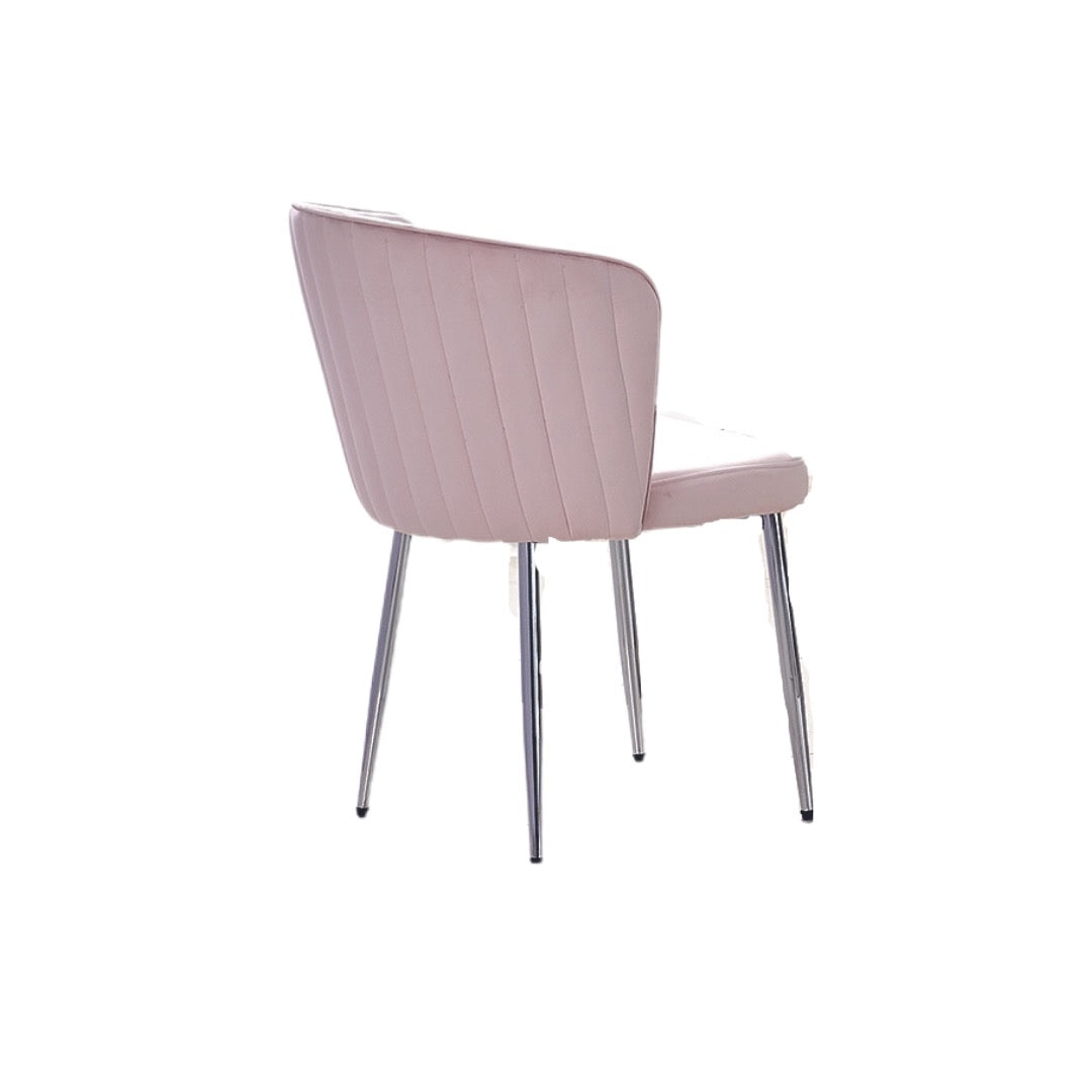 LOT DE 2 CHAISES "DIANA" GOLD OU SILVER