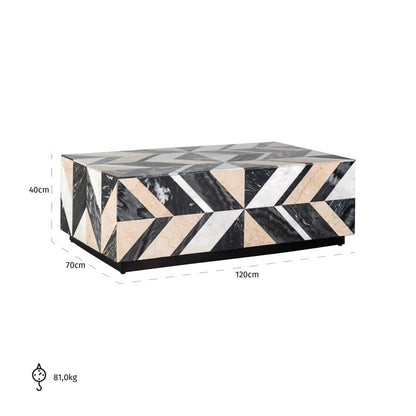TABLE BASSE "ROSTELLI" RICHMOND INTERIORS