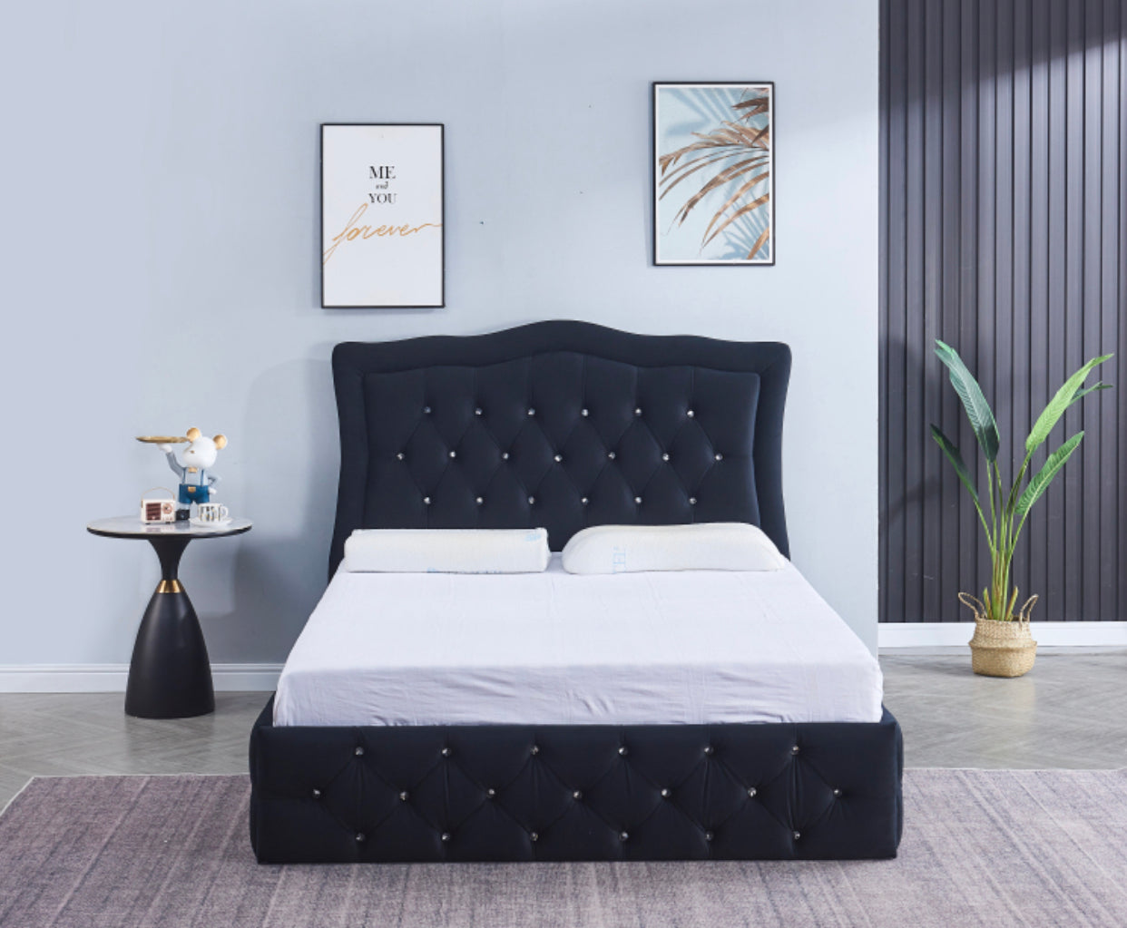 LIT "TREND" VELOURS CAPITONÉE