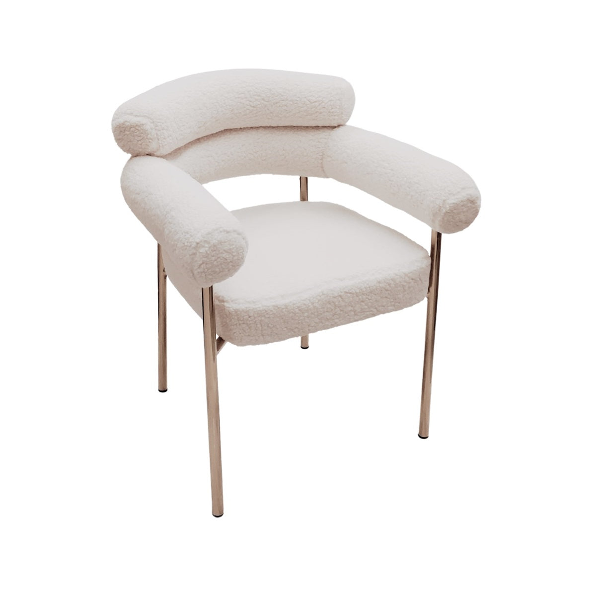 CHAISE "CUPID" LAINE BOUCLÉE