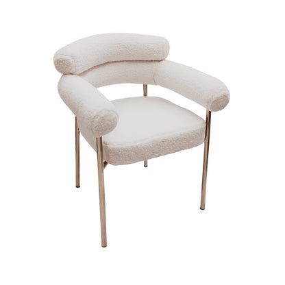 CHAISE "CUPID" LAINE BOUCLÉE