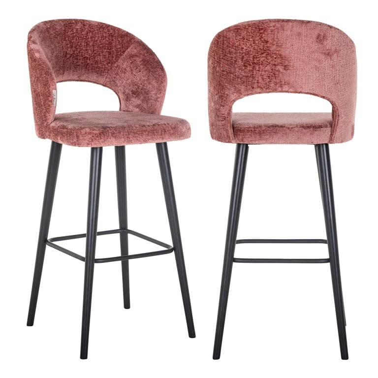 TABOURET DE BAR "SAVOY" CHENILLE RICHMOND INTERIORS