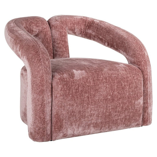 FAUTEUIL "DANA" CHENILLE ROSE RICHMOND INTERIORS